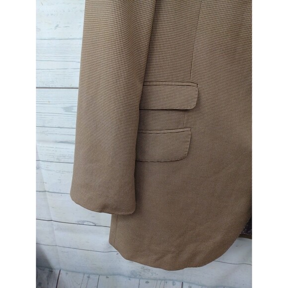 Earvin Magic Johnson Signature Brown Houndstooth Suit Sz 50XL Pants 44XLx34 - Picture 5 of 14